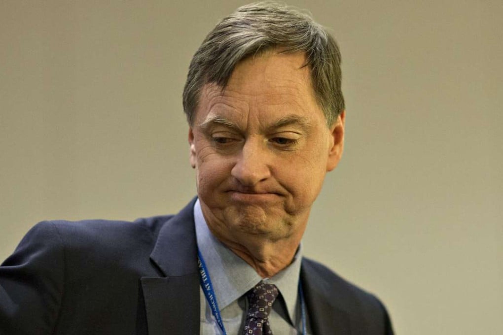 Charles Evans, president of the US Federal Reserve Bank of Chicago, pauses as he speaks to the media during the American Economic Association (AEA) annual conference in Chicago, Illinois. Photo: Bloomberg