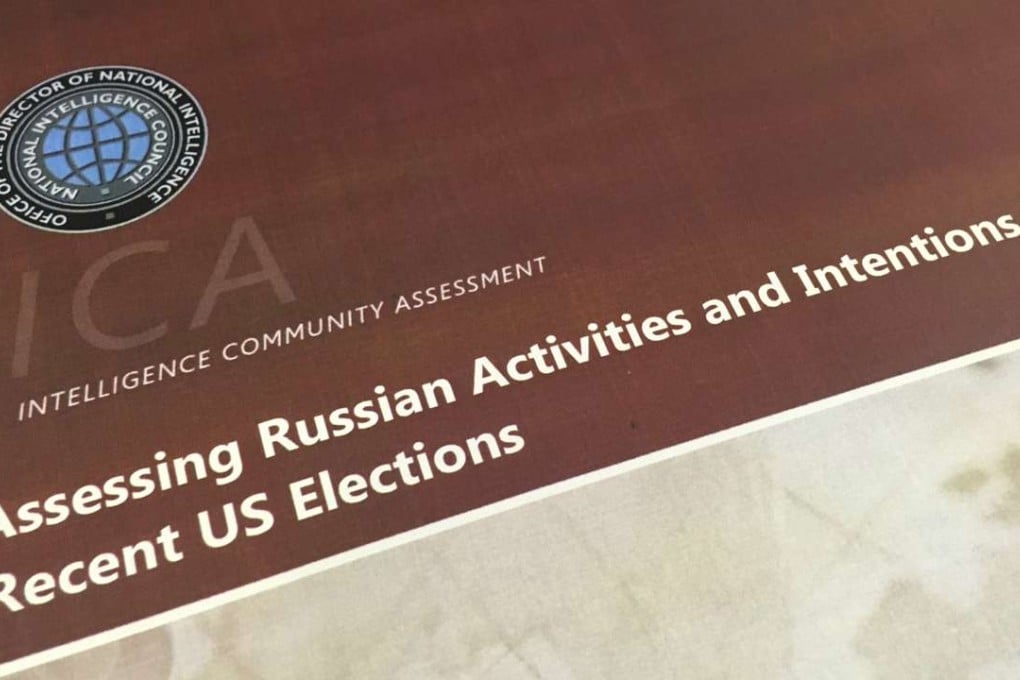 A part of the declassified Intelligence Community Assessment on claims Russias tried to interfere with the US political process. Photo: Washington Post