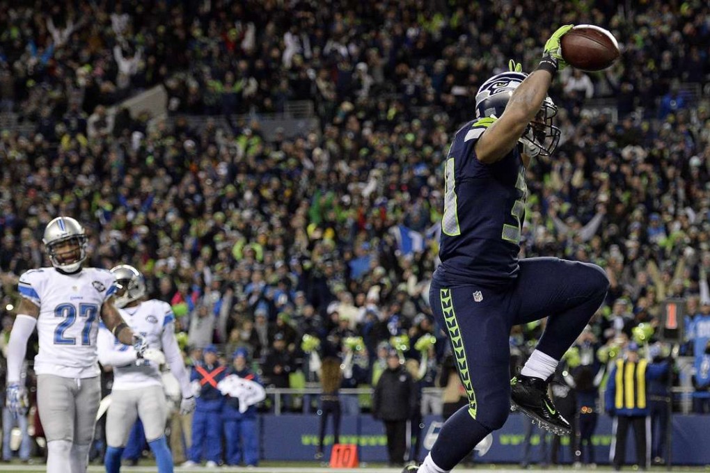 Seattle Seahawks running back Thomas Rawls runs the ball in for a touchdown during their wildcard round win over the Detroit Lions. Photo: USA Today