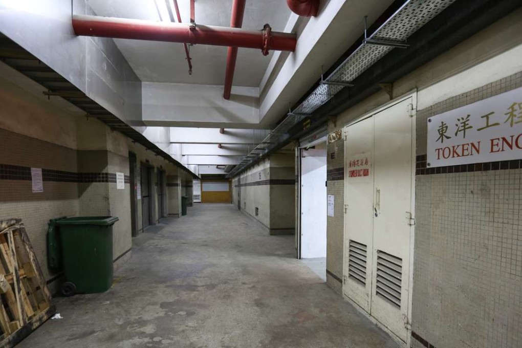 This image shows Shield Industrial Centre in Tsuen Wan. Summing up an inspection result by the Fire Services Department, a third of the 756 mini-storage outlets checked in a citywide inspection failed to meet fire safety regulations. Photo: Xiaomei Chen