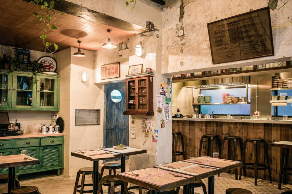 The interior of Samsen, probably the most talked about recent opening in Wan Chai.