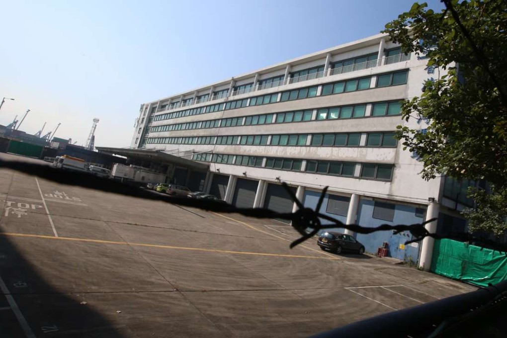 A vacant lot at River Trade Terminal in Tuen Mun where nine military vehicles from Singapore had been stored after being seized in November 2016. Photo: David Wong
