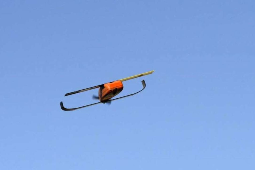A Perdix micro-drone in flight. The Pentagon successfully released a swarm of more than 100 such drones in October. Photo: US Department of Defence