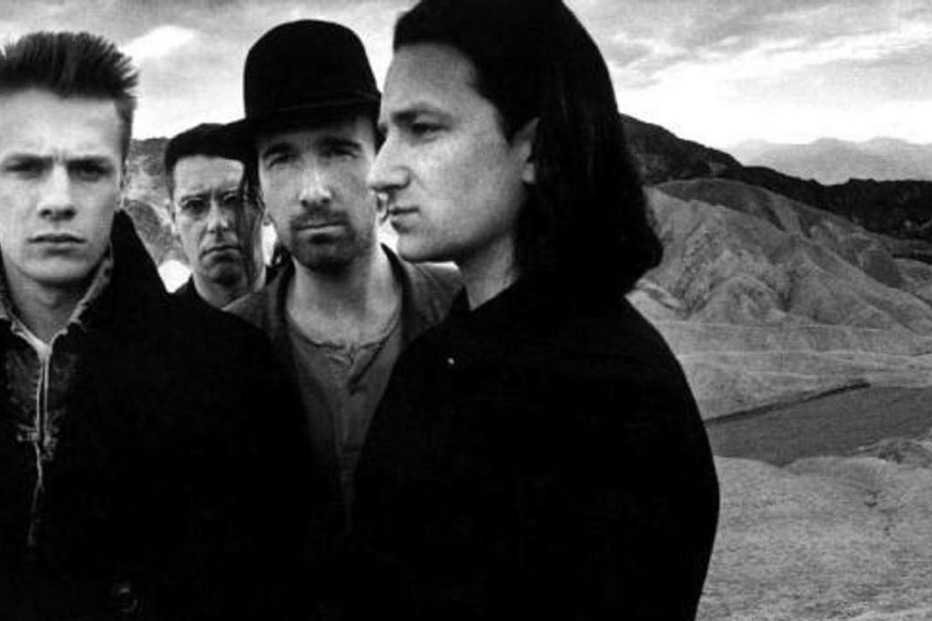 U2 on the cover of their album, The Joshua Tree. Photo: Anton Corbijn.