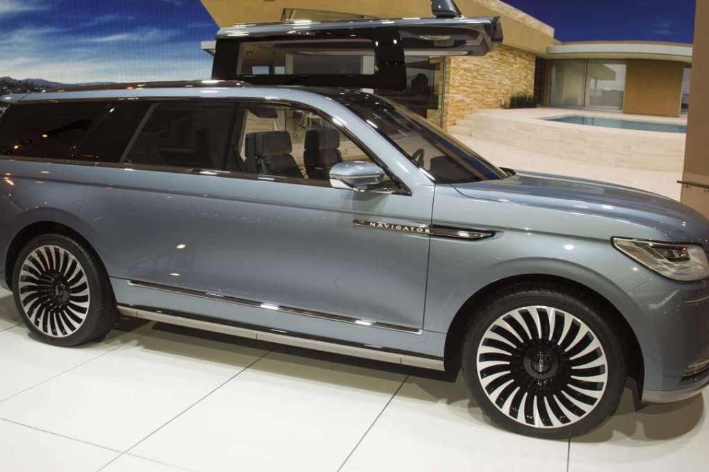 A Lincoln Navigator concept SUV on show at the North American International Auto Show in Detroit this week. Photo: AFP