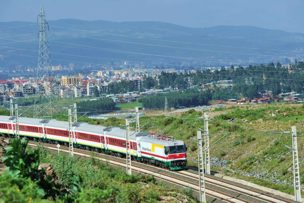 Trial services on the railway line began last October and regular services transporting goods and passengers are expected to begin early this year. Photo: Xinhua