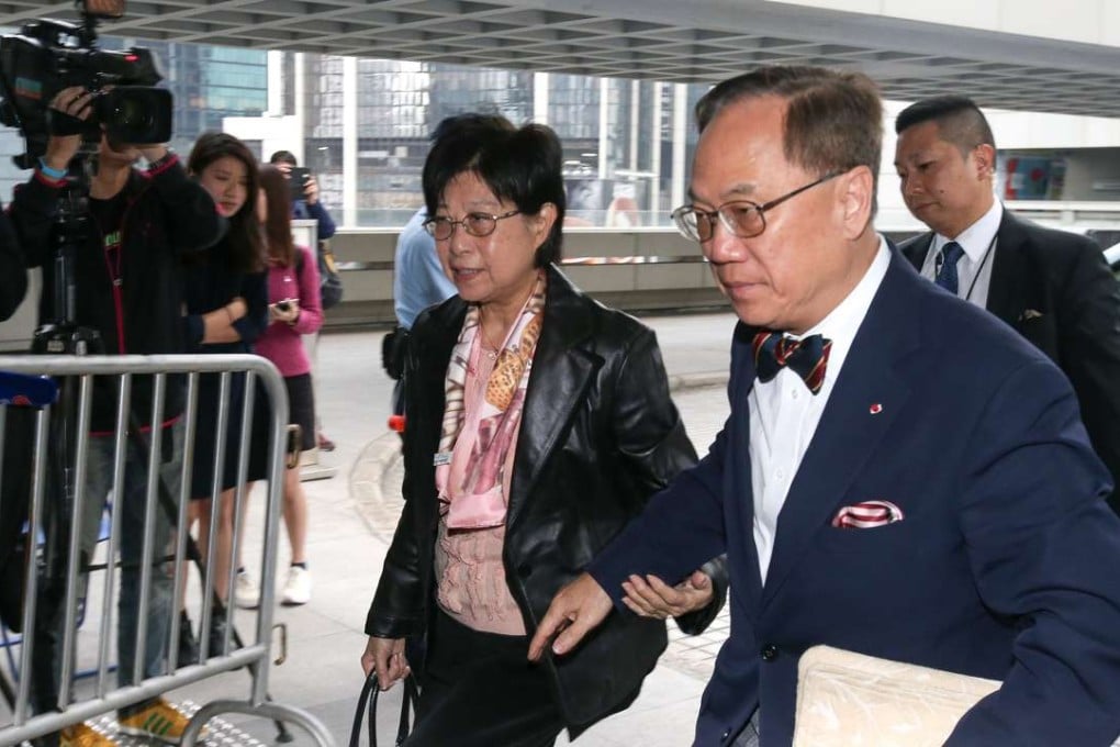 Donald Tsang at the High Court. Photo: David Wong