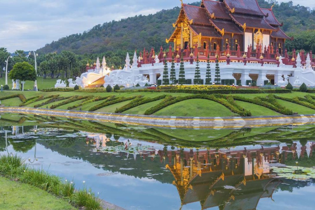 The Royal Flora temple in Chiang Mai, a centre of Buddhist culture.