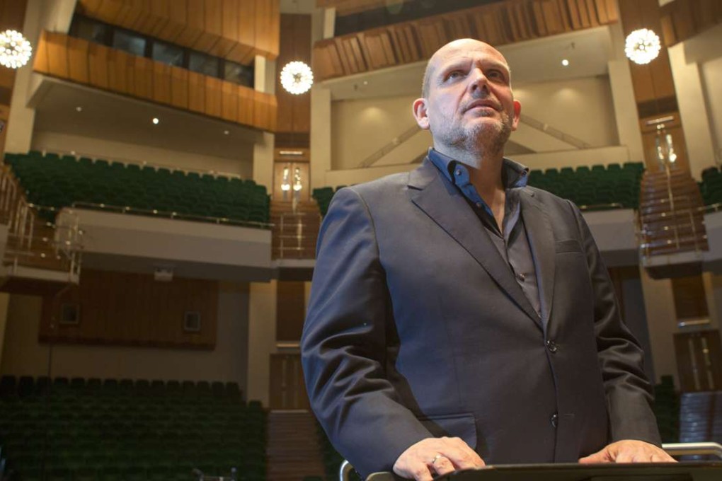 Jaap van Zweden in rehearsal with the Hong Kong Philharmonic Orchestra at the Hong Kong Cultural Centre ahead of its concert performances of Wagner’s Siegfried. Photo: May Tse