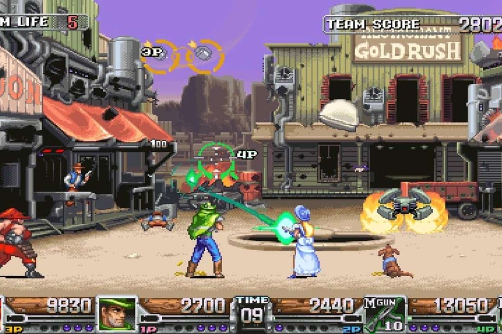A scene from the game Wild Guns Reloaded.