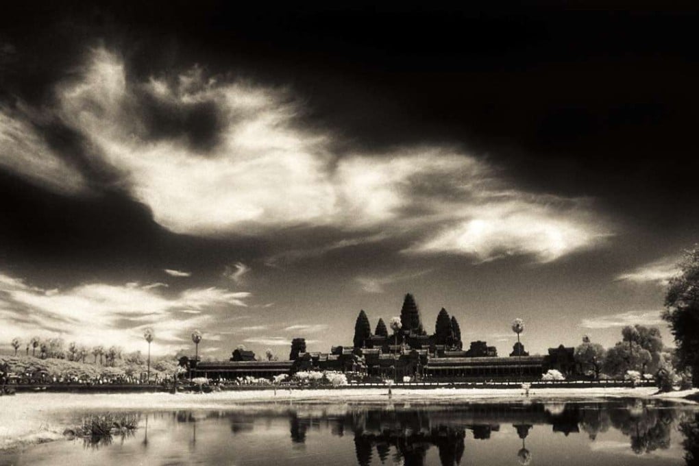This infrared image of Angkor Wat taken during a total solar eclipse in 1995 gave John McDermott his “eureka moment”. Photo: John W. McDermott