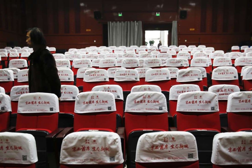 Empty cinema seats in Zhuolu county near Beijing. Photo: Associated Press