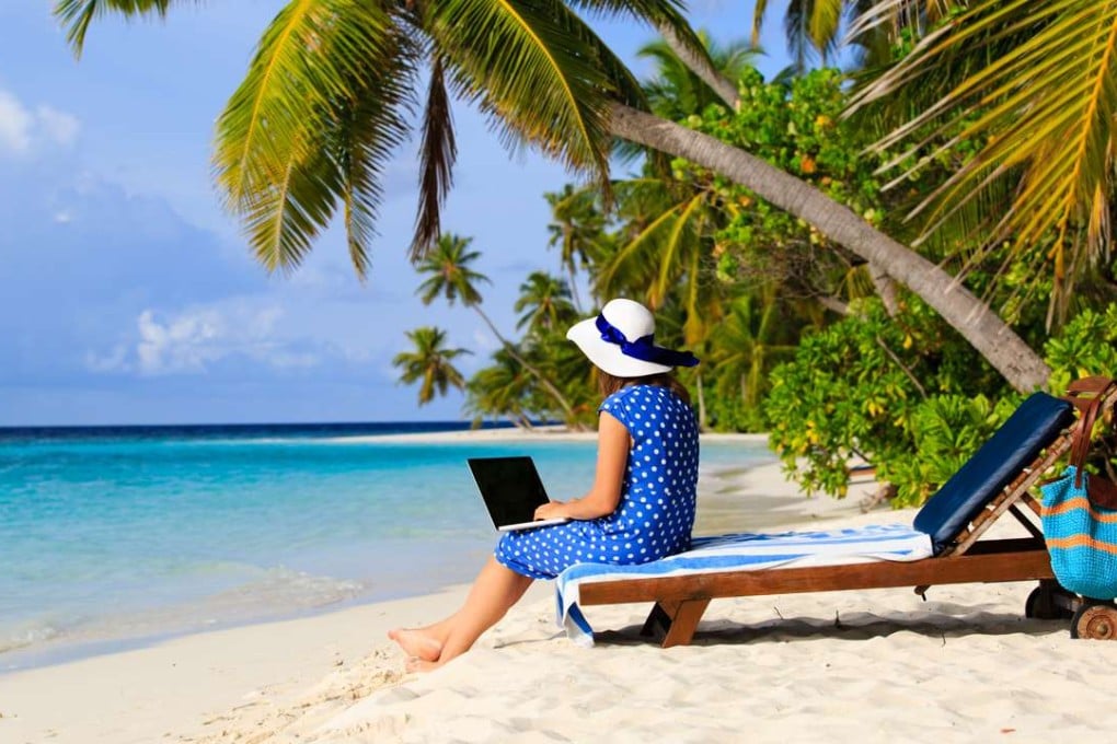 Cyber-commuting is an option for a growing number of professionals.