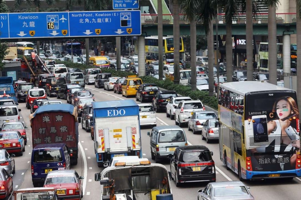 The number of cars in Hong Kong has doubled over the past two decades. Photo: Sam Tsang