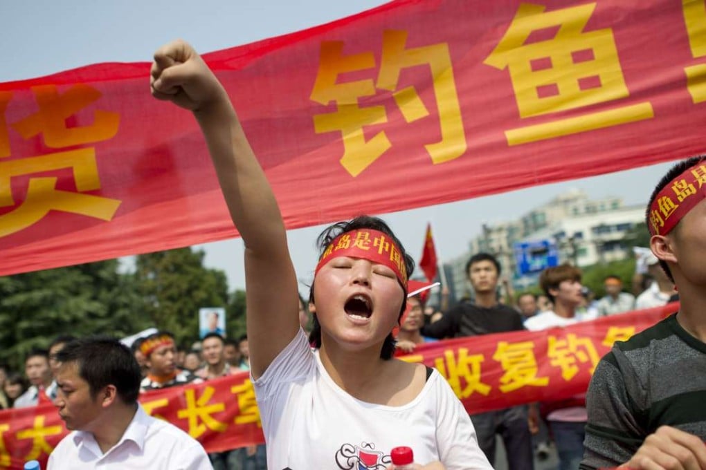 Protestors take part in an anti-Japanese demonstration in Hangzhou in 2012 sparked by Tokyo’s purchase of the disputed Diaoyu Islands in the East China Sea. Photo: AFP