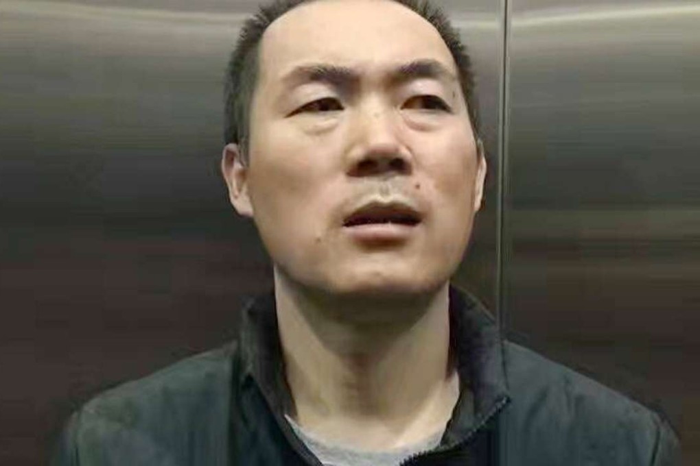 Li Chunfu pictured on Saturday after being taken to hospital, where he was diagnosed with schizophrenia. Photo: Handout