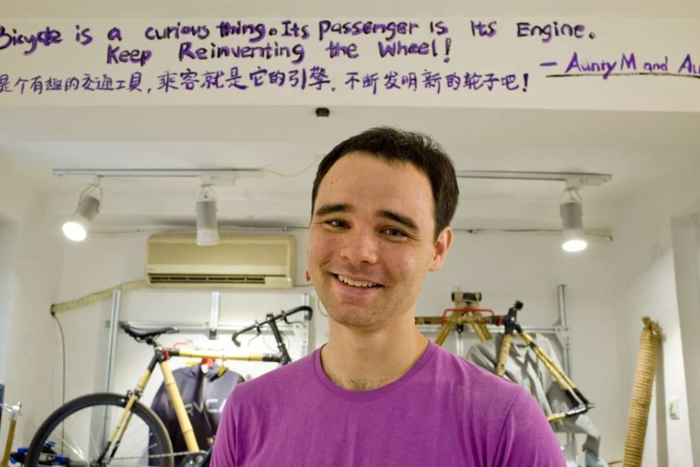 David Wang started Bamboo Bicycle Beijing three years ago. Photo: Handout