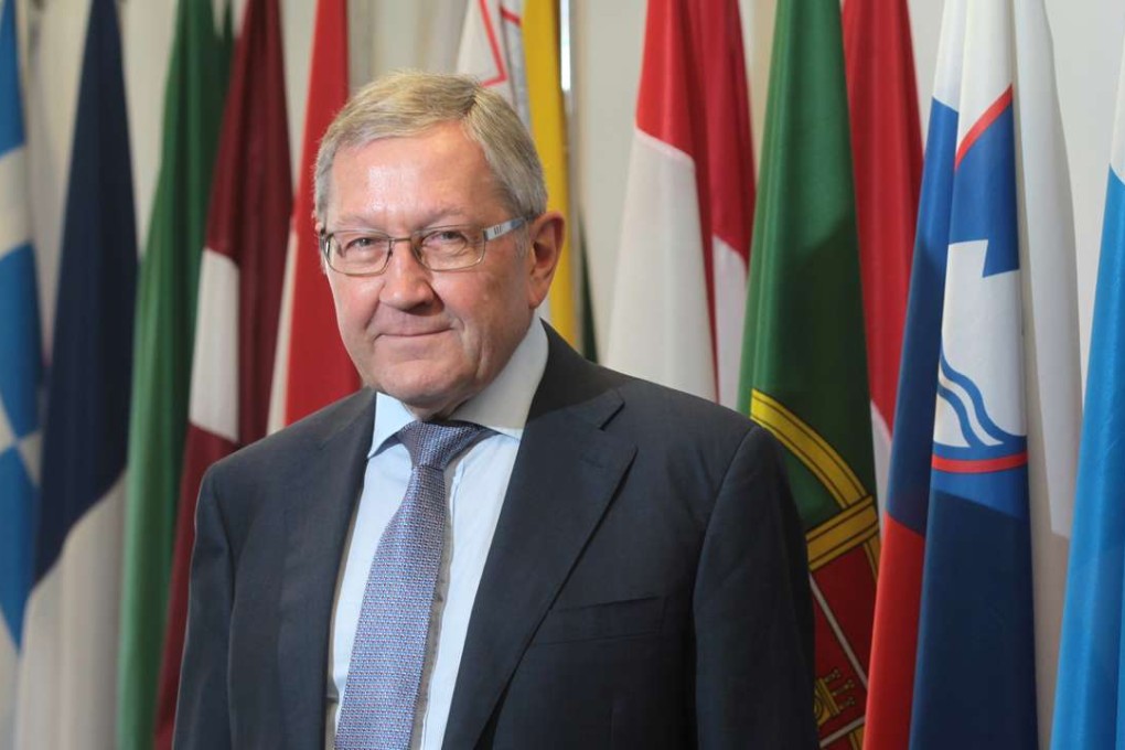 “Europe’s sovereign debt crisis was a stark reminder that modern market economies can still be shaken by such highly disruptive events”- Klaus Regling, managing director of the European Stability Mechanism. Photo: SCMP (ESM) in Central. 17NOV15