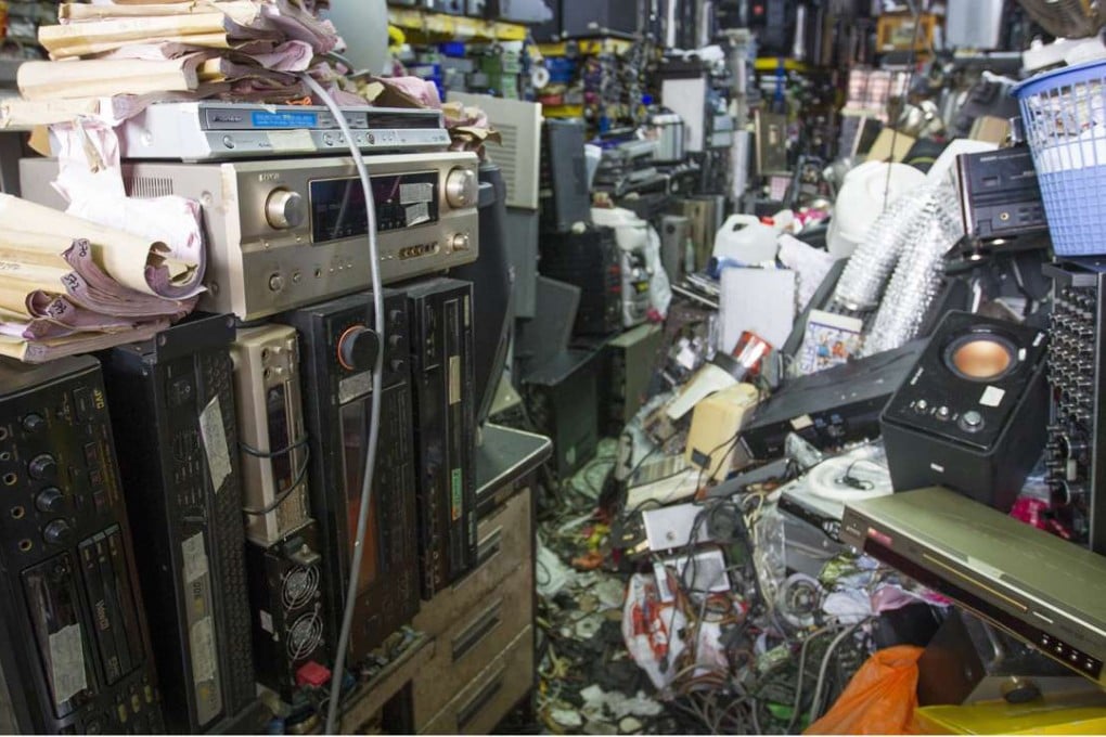 Old stereos and video recorders in a shop in Kuala Lumpur, part of a mountain of electronic waste piling up across Asia. Photo: AP