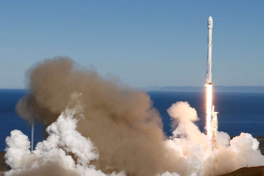 The SpaceX Falcon rocket lifts off. Photo: Reuters
