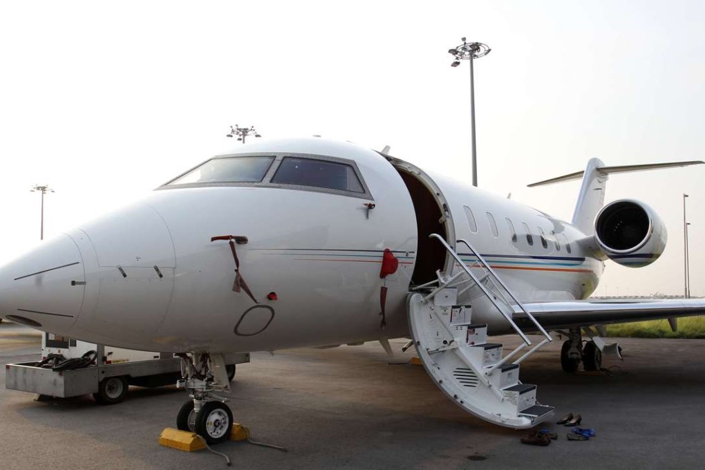 A jet parked at Hong Kong Business Aviation Centre at Hong Kong International Airport. Photo: Dickson Lee