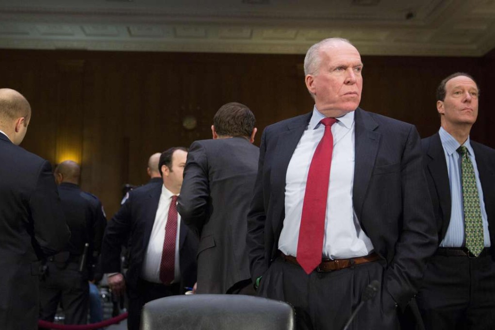 Director of the CIA John Brennan arrive to testify during a Senate Armed Services Committee hearing on Russian Intelligence Activities on Capitol Hill in Washington last week. Photo: AFP