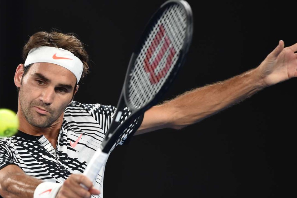 Switzerland's Roger Federer during his first-round match against Jurgen Melzer at the Australian Open. Photo: AFP