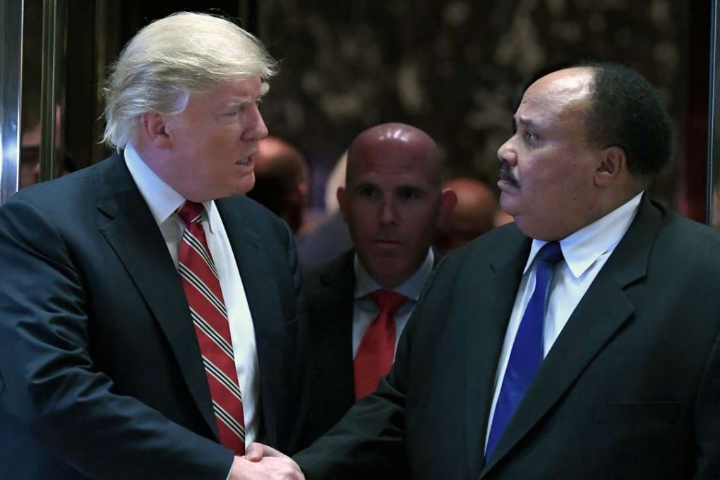 President-elect Donald Trump, met with Martin Luther King III at the Trump Tower on Monday, January 16, Martin Luther King Day. Photo: TNS