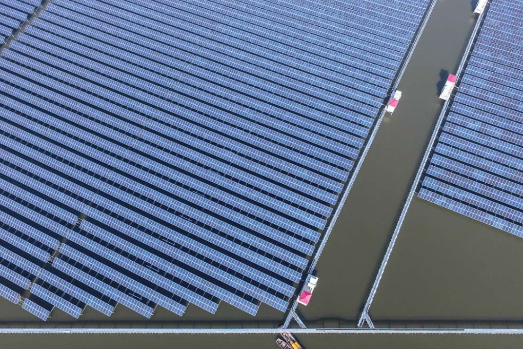 A solar power project under construction in Cixi, Zhejiang province.The State Council said China would make it easier for foreign investors to ­invest in the manufacturing and energy sectors. Photo: XInhua