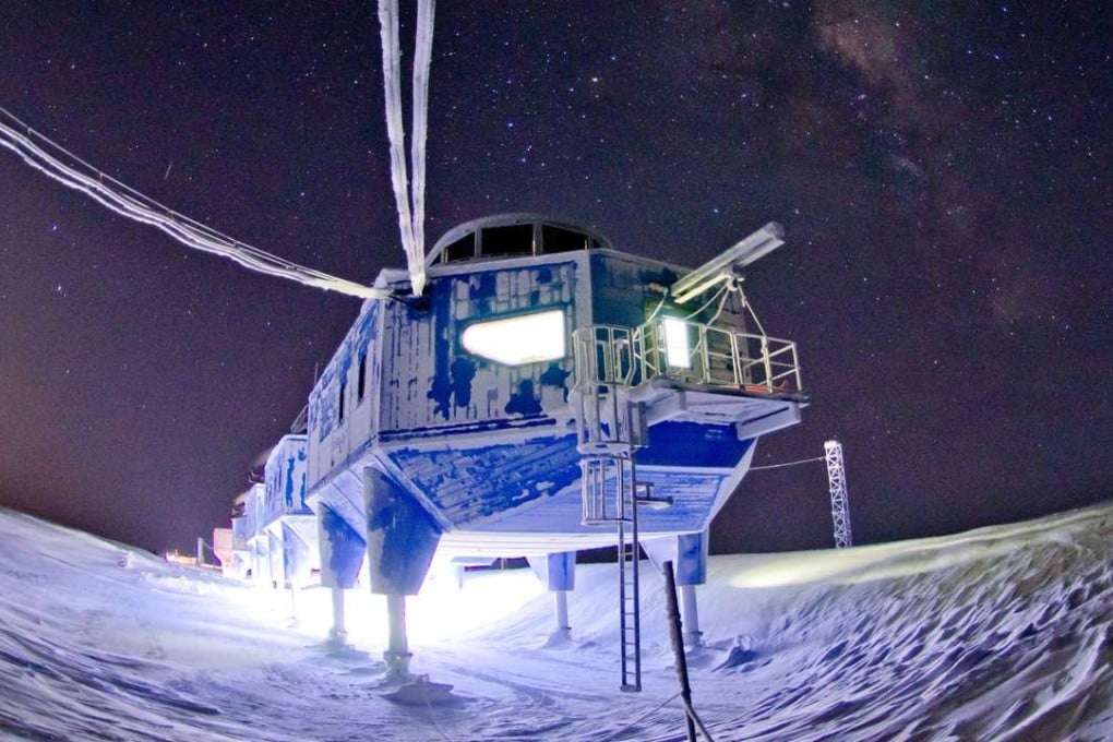 The Halley VI Research Station is based on the floating Brunt ice shelf. Photo: British Antarctic Survey