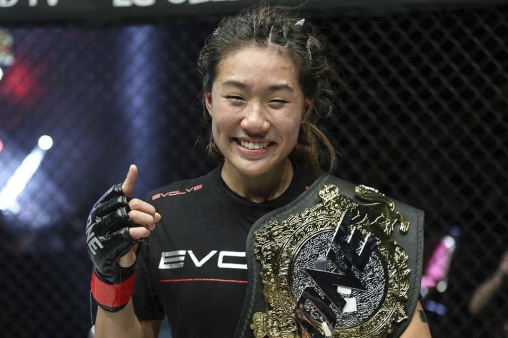 One Championship atomweight title holder Angela Lee is preparing for her first title defence in March. Photo: AP