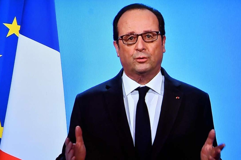 French President Francois Hollande delivering an official statement at the Elysee Palace in December. Photo: AFP/ OLIVIER MORIN
