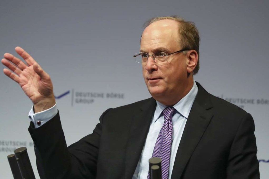 BlackRock CEO Laurence Fink endorses the merger of Deutsche Boerse AG with the London Stock Exchange Group. Photo: Reuters