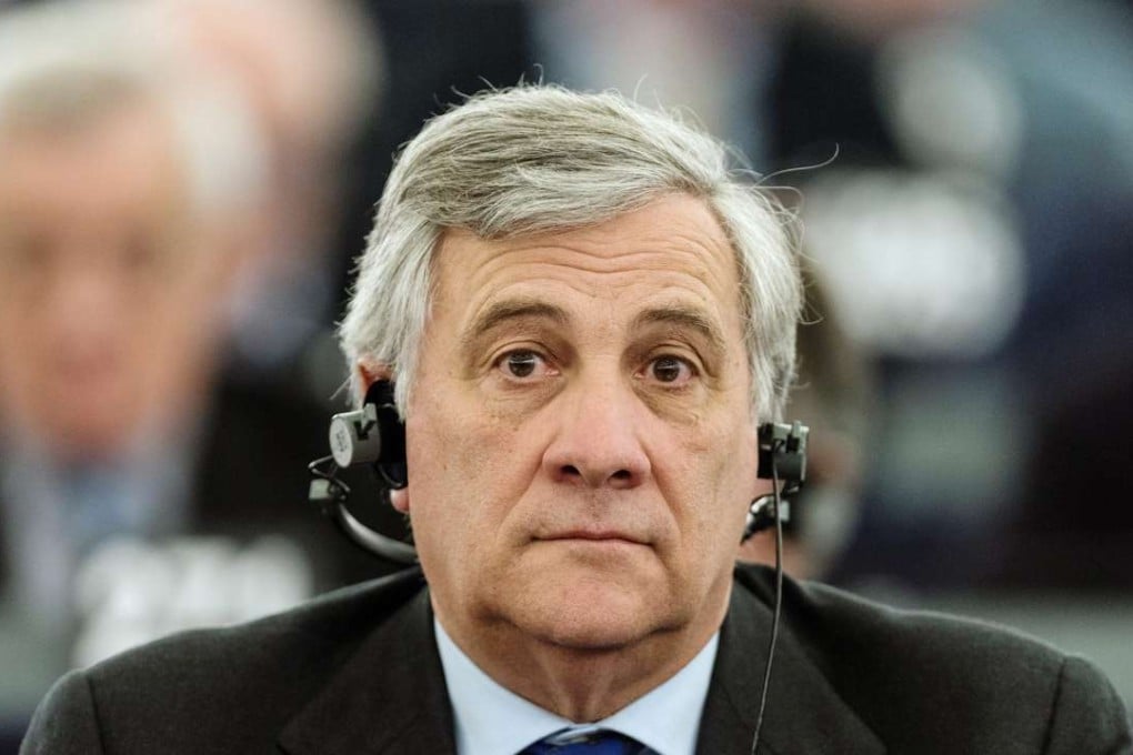 Antonio Tajani from the European People's Party (EPP) and presidential candidate reacts before the second round of vote for a new president at the European Parliament in Strasbourg, France. Photo: EPA