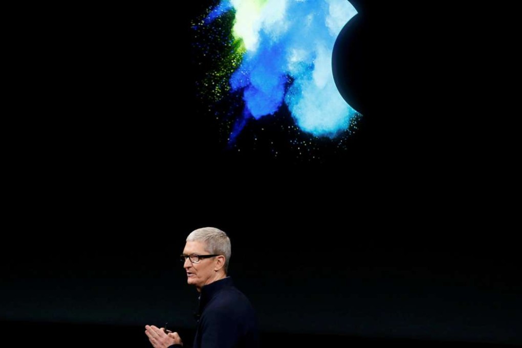 Apple CEO Tim Cook speaks during an October Apple media event in Cupertino, California. Photo: REUTERS/Beck Diefenbach