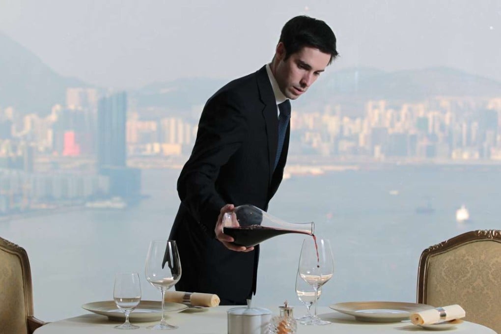 Master Sommelier Yohann Jousselin at work. Picture: SCMP