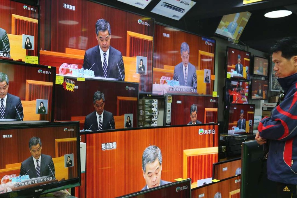 Chief Executive Leung Chun-ying delivered his final policy address on Wednesday. Photo: Dickson Lee