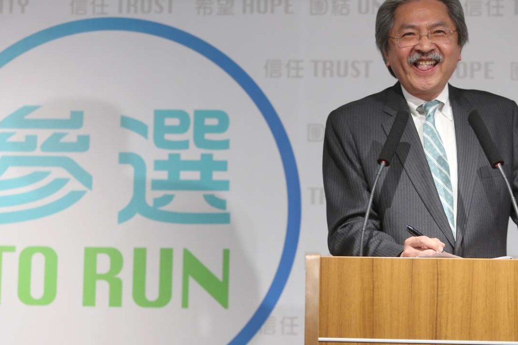 John Tsang deflected difficult questions from the press with humour. Photo: Sam Tsang