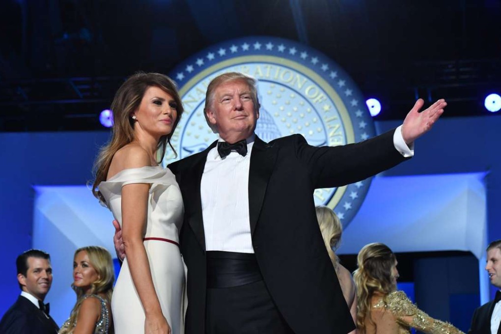 US President Donald Trump and first lady Melania Trump dance at the Freedom Ball in Washington on Friday. Photo: EPA