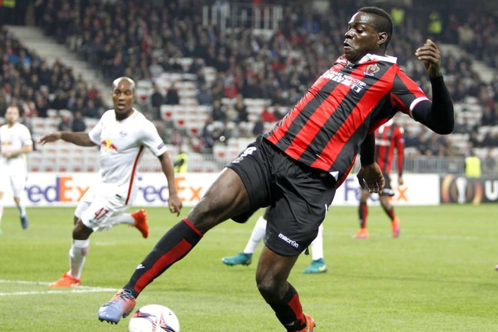 Nice player Mario Balotelli claims he was racially abused by Bastia fans during their match on Friday night. Photo: AP
