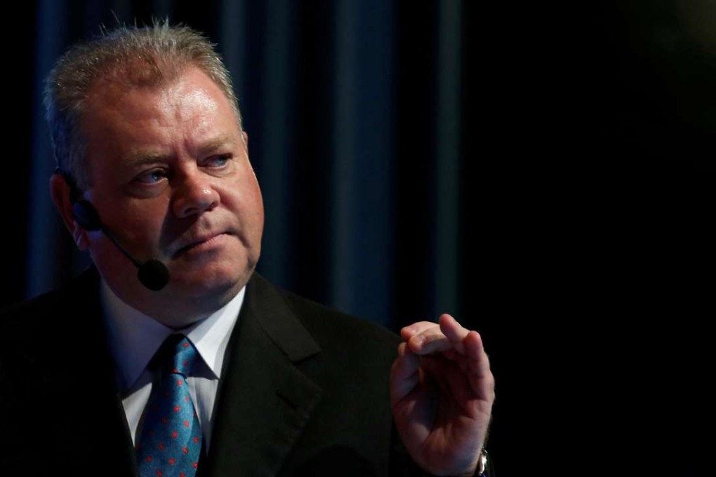London Metal Exchange chief executive Garry Jones, who retired on Monday, speaks during LME Week Asia in Hong in June this 2016. Photo: Reuters