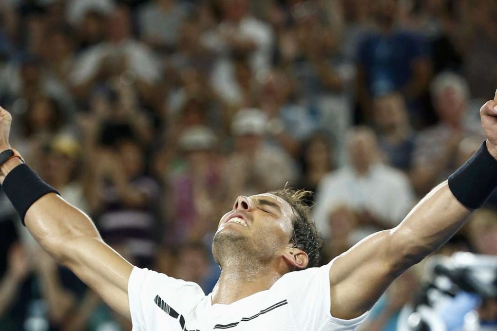 Rafael Nadal will take on Milos Raonic in the Melbourne quarter-finals.Photo: Reuters