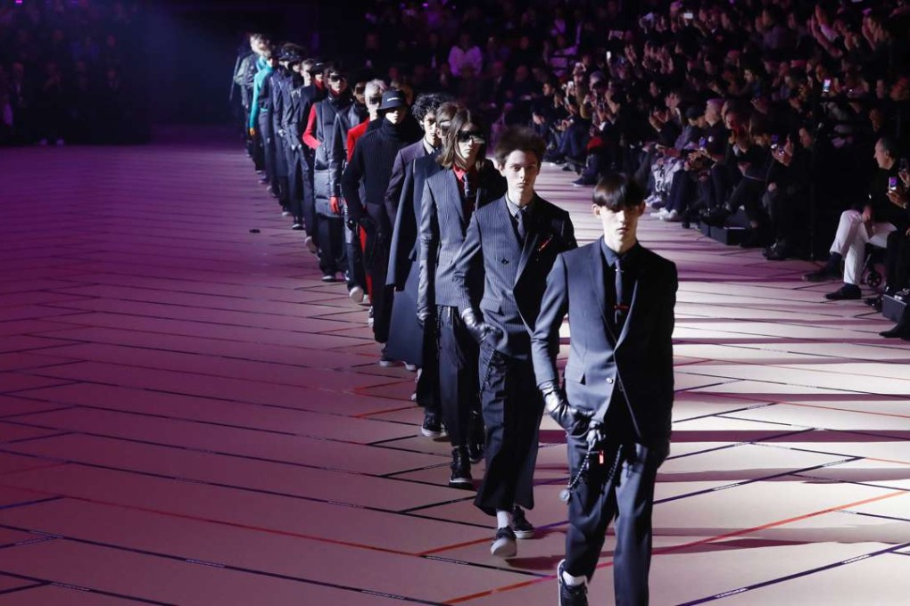 Men's looks from Dior for autumn-winter 2017 show at Paris Fashion Week. Photo: AFP