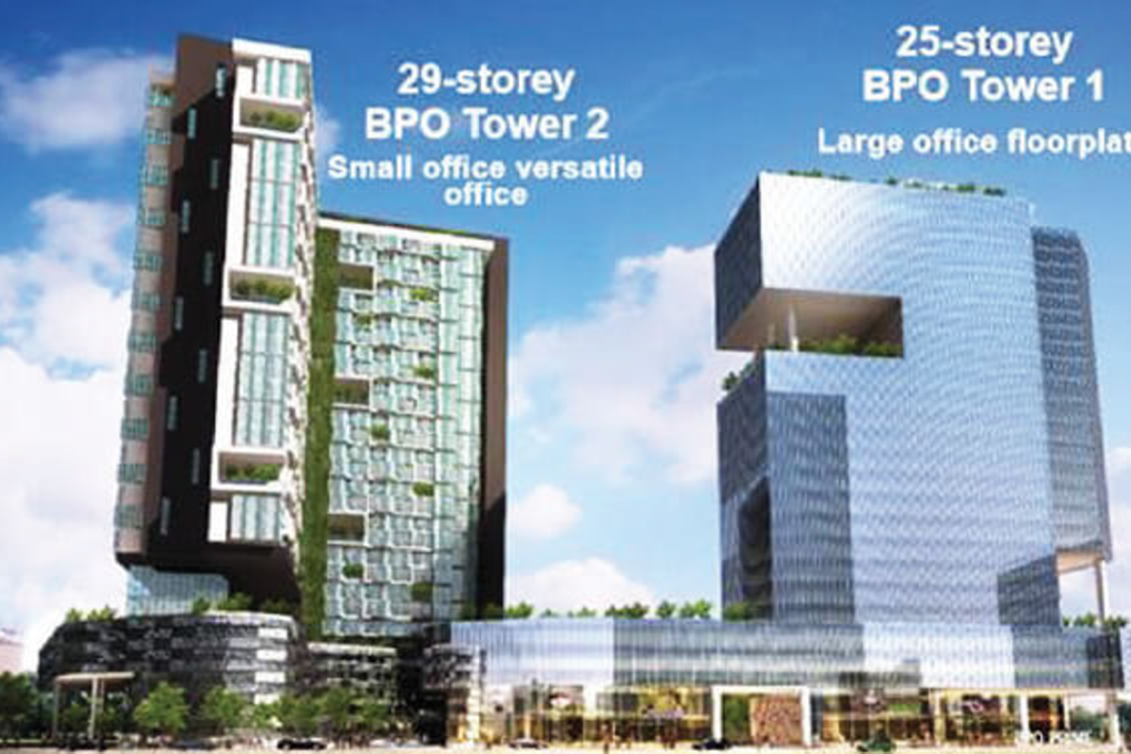 An artist’s impression of BPO Prime. With a gross development value of US$290 million in Bayan Baru, Penang, the project was to be completed in 2019. However, it has been postponed indefinitely, inadvertently pushing back the commencement of the PITP project too. Photo: The Edge
