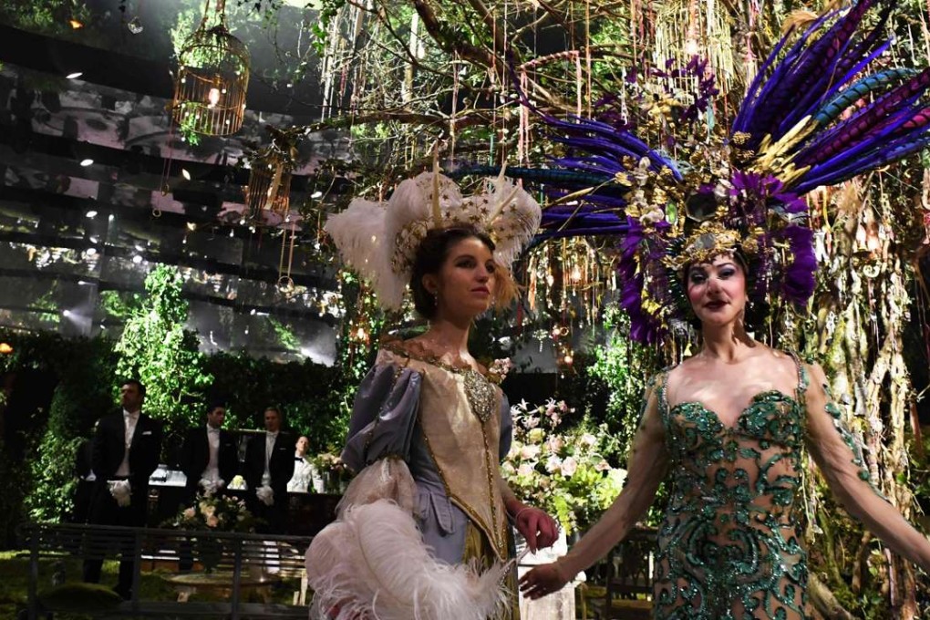 Some head-turning outfits at the Christian Dior ball following the 2017 spring/summer haute couture collection. Photo: AFP