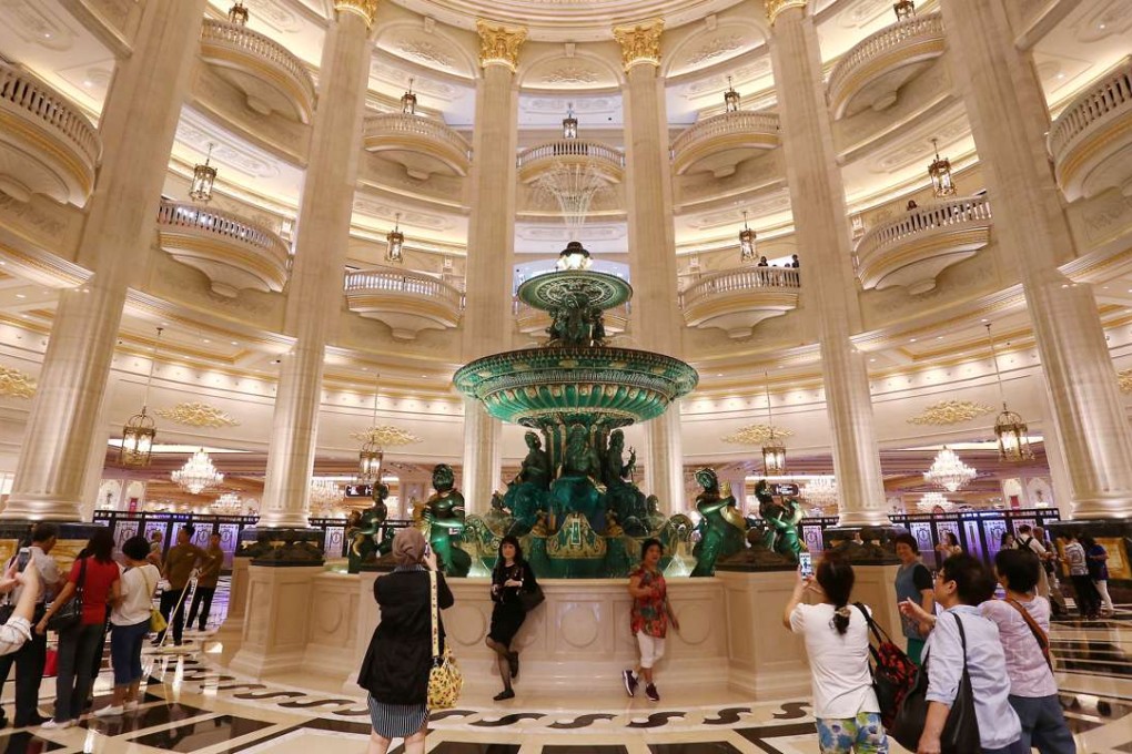 Interior of The Parisian Macau. Its hotel rooms are booked out for the Lunar New Year. Photo: Jonathan Wong