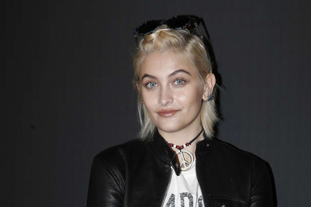 Paris Jackson poses at a fashion show. Photo: AP