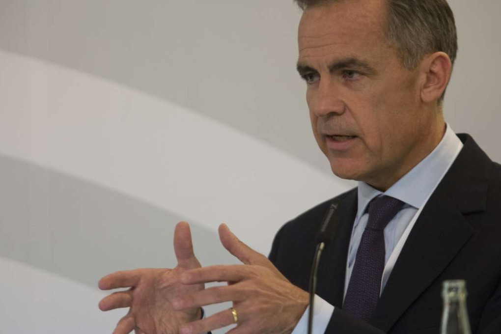 Mark Carney, governor of the Bank of England (BOE), warns of the risks financial technology poses to the banking system. Photo: Bloomberg