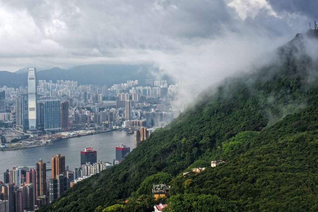 Hong Kong morning looking towards a misty peak and West Kowloon. Photo: Martin Williams
