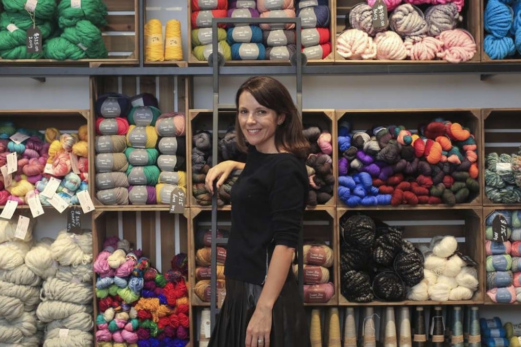 Nicola Robb, founder of Yarn in the Works, at her shop in Sheung Wan. Photo: Paul Yeung
